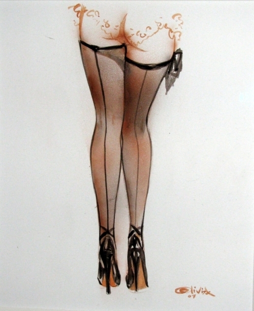Sexy Stockings Drawing