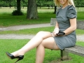 Stockings in the park